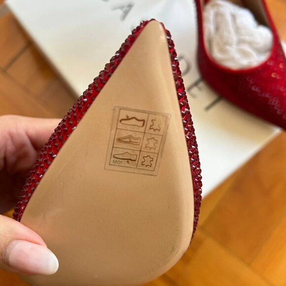 Casadei Cryst Blade Neckline Pumps - Picture 5 of 12